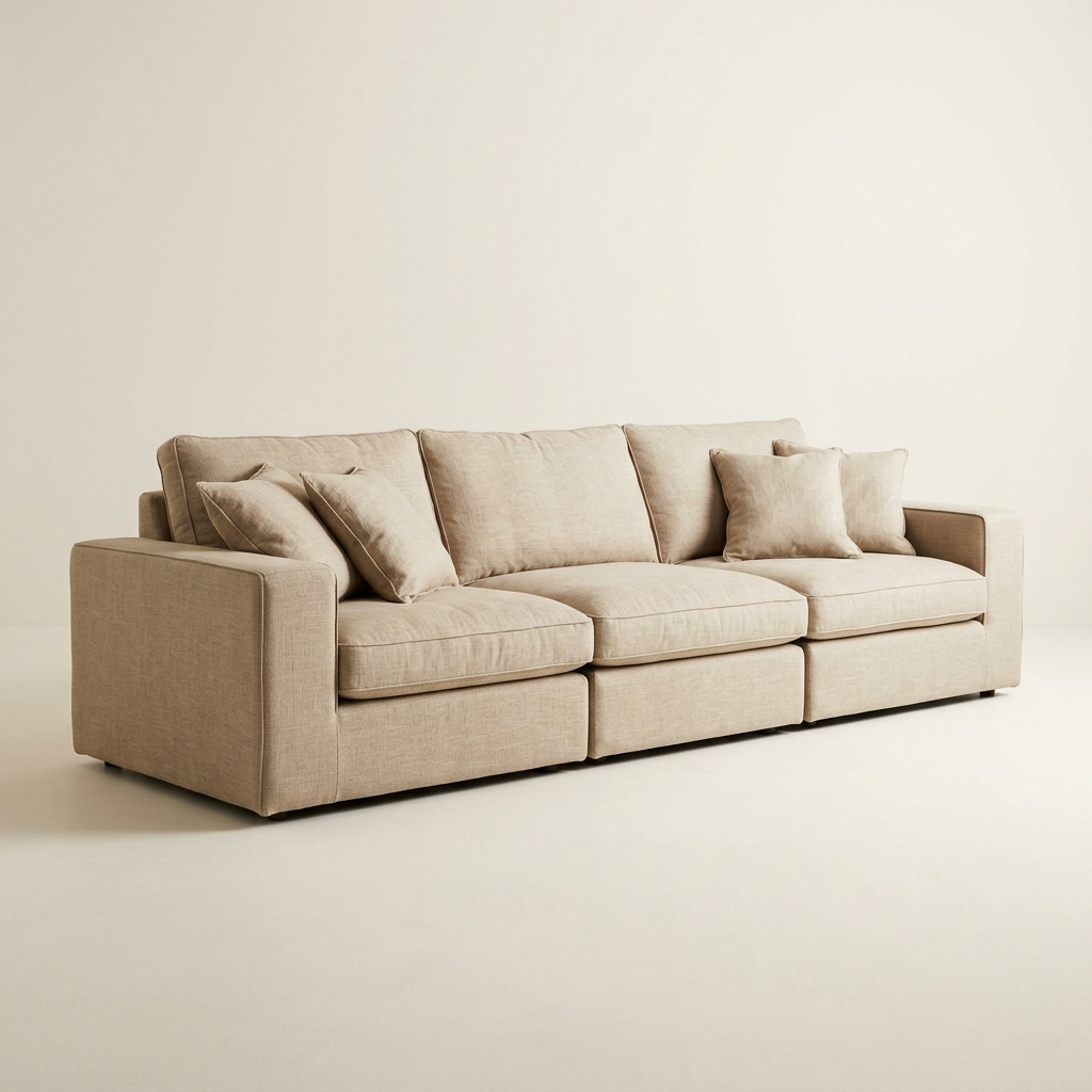 Linden sofa in cream upholstery